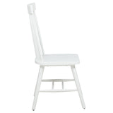 Andrews Windsor dining side chair white front view
