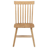 Andrews chair showing angled leg and double stretchers