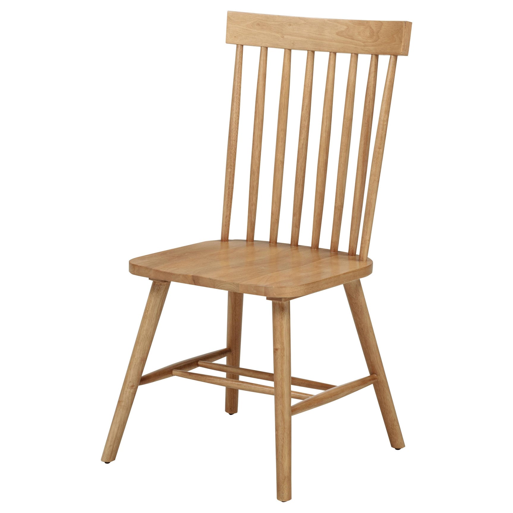 Underside view of chair with plastic glides