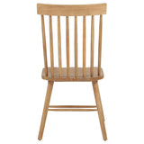 Back view of dining side chair