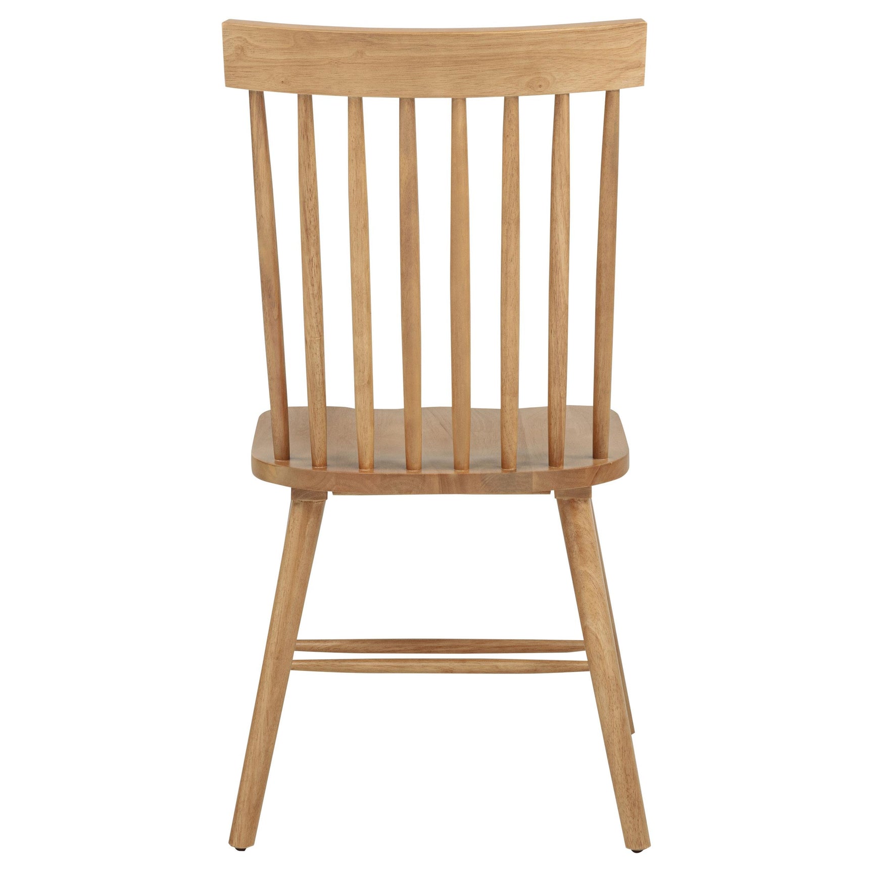 Back view of dining side chair