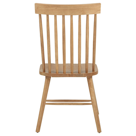 Back view of dining side chair