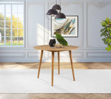 Andrews dining table showing natural wood grain on tabletop