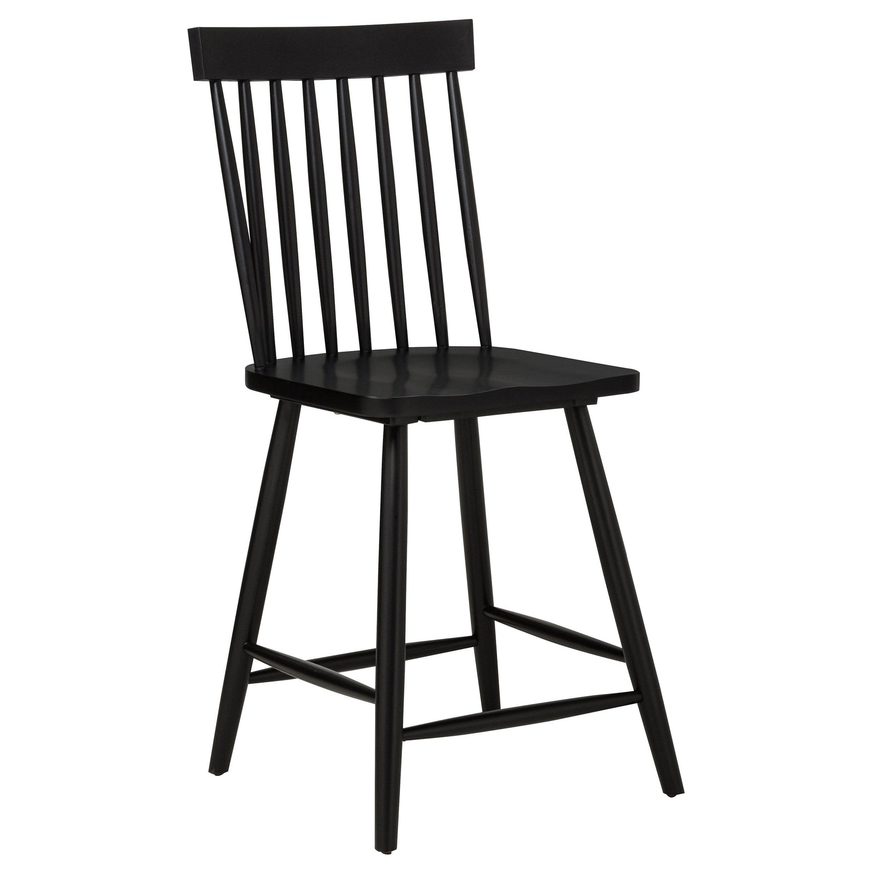 Back view showing spindle back design