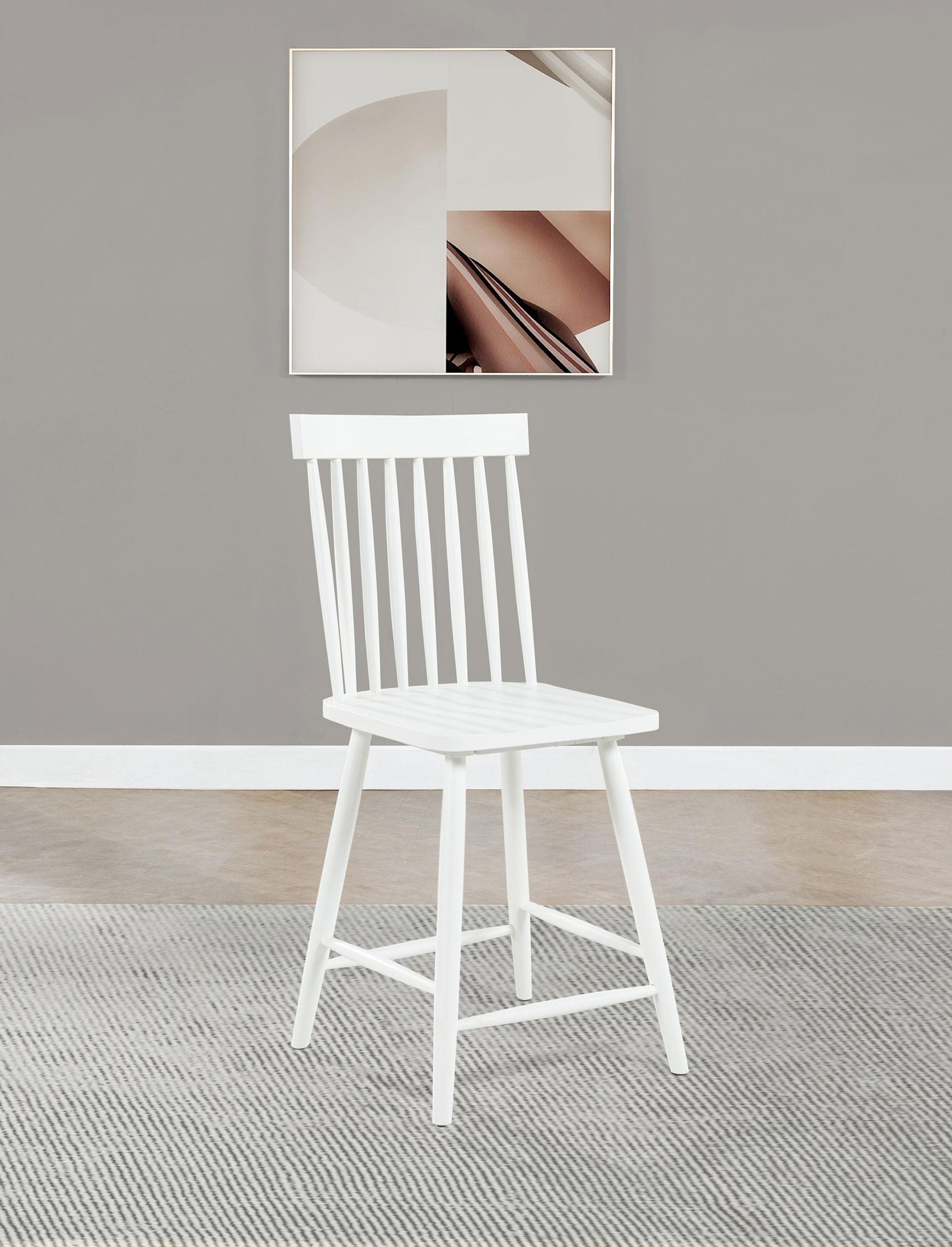 Andrews Windsor chair white back view