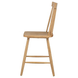 Andrews Windsor chair showing plastic glides on legs