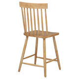 Wood grain detail on Andrews Windsor chair veneer
