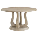 Trofello Whitewash Round Dining Room Set detail view