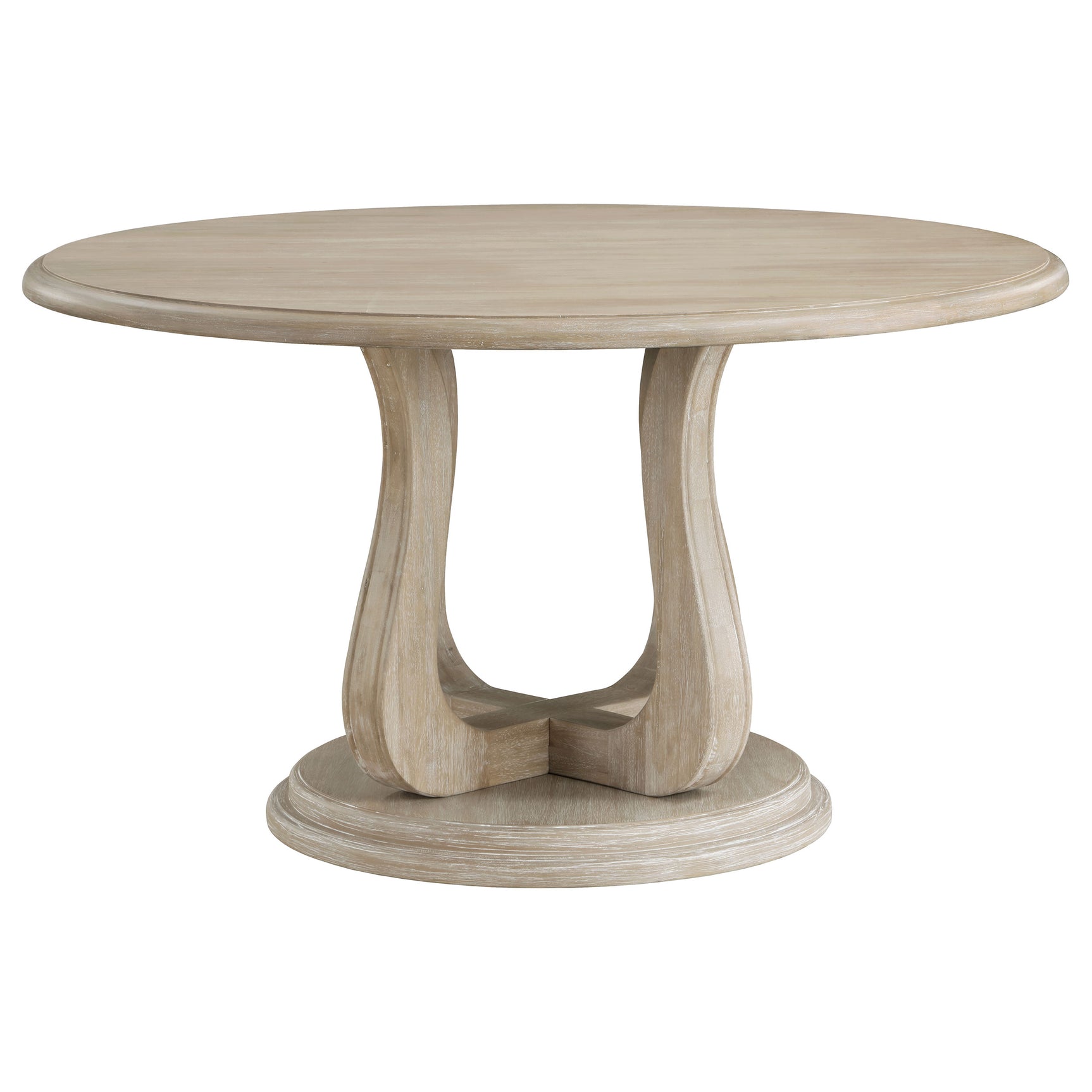 Trofello Whitewash Round Dining Room Set main view