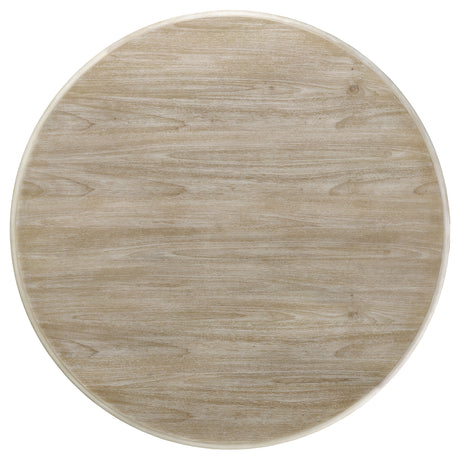 Trofello Whitewash Round Dining Room Set room view