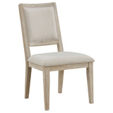 Trofello Whitewash Round Dining Room Set detail view