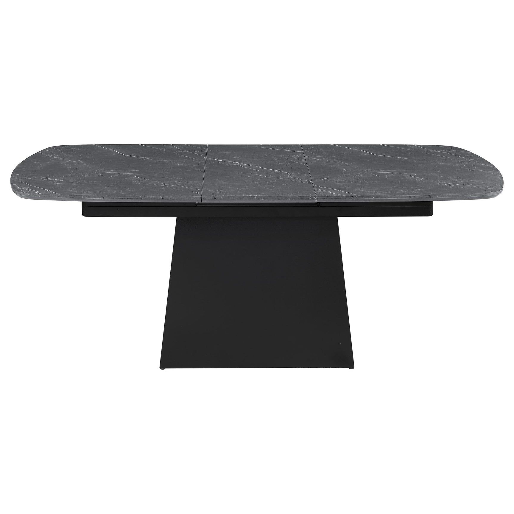 Black metal base with hammer-tone powder coating