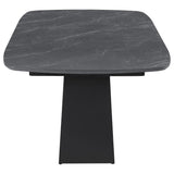 Table partially extended with leaf visible