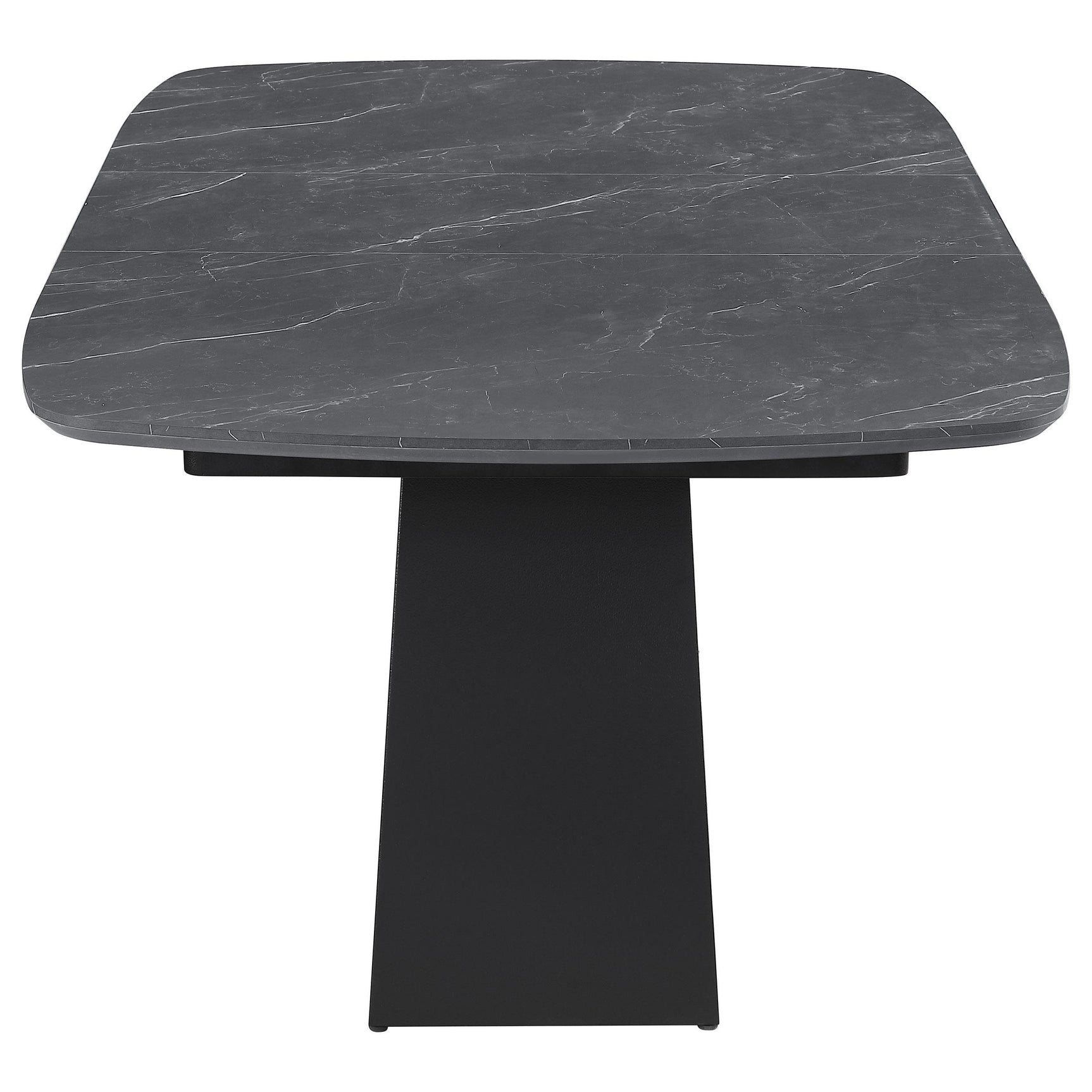 Table partially extended with leaf visible