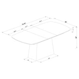 Angle showing table edge and surface texture