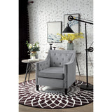 Grazioso accent chair with exposed black wood legs