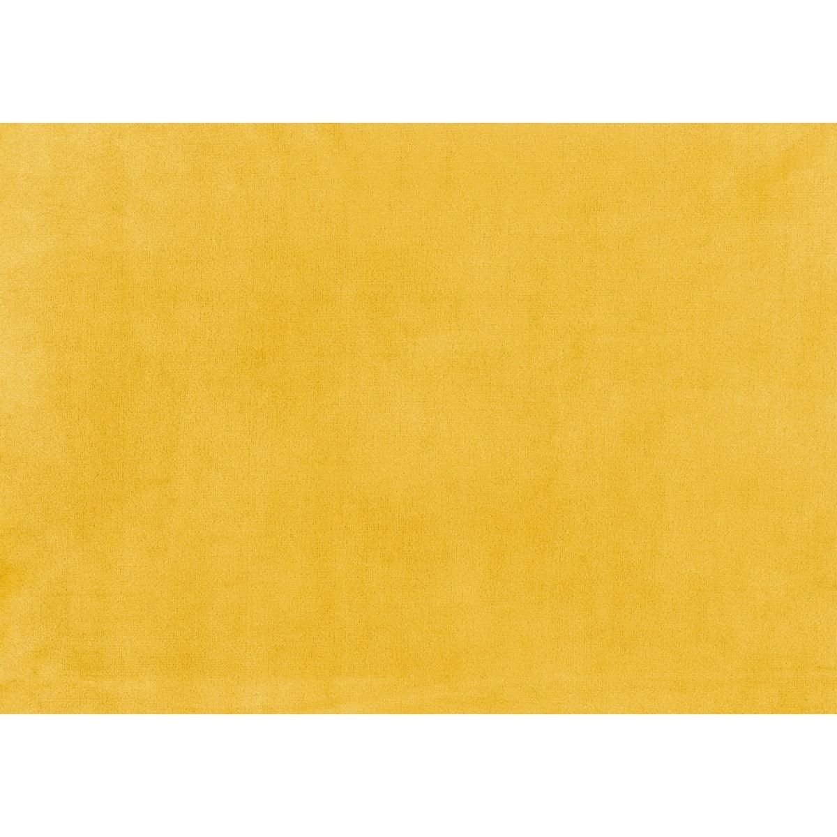 Fabric swatch of yellow velvet upholstery for Grazioso chair