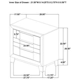 Farre Dark Brown 2-Drawer Nightstand — product image 13