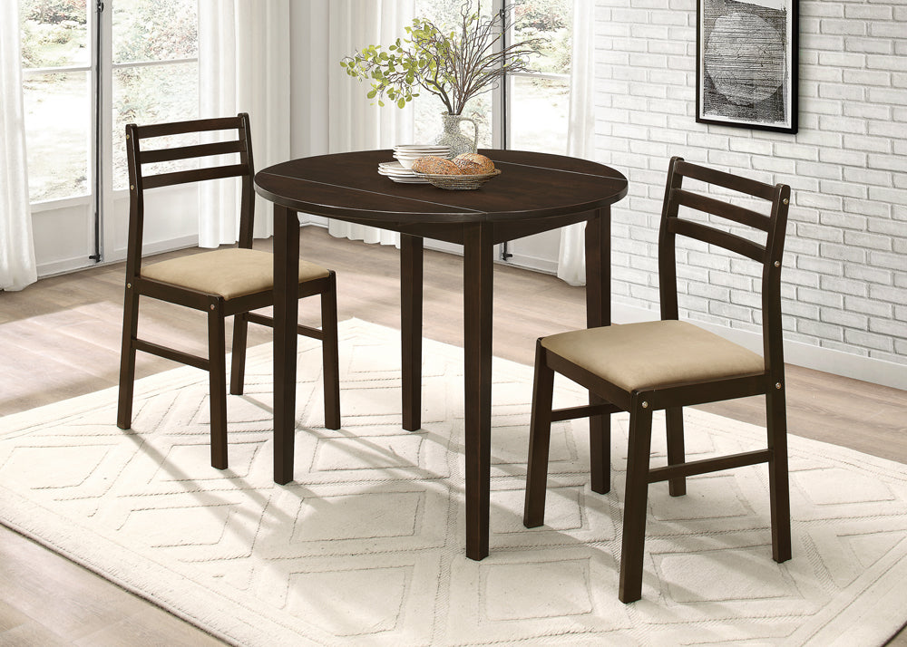 Room view of G130005 circular dining set in dining room