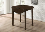Detail of G130005 cappuccino finish on table and chair legs