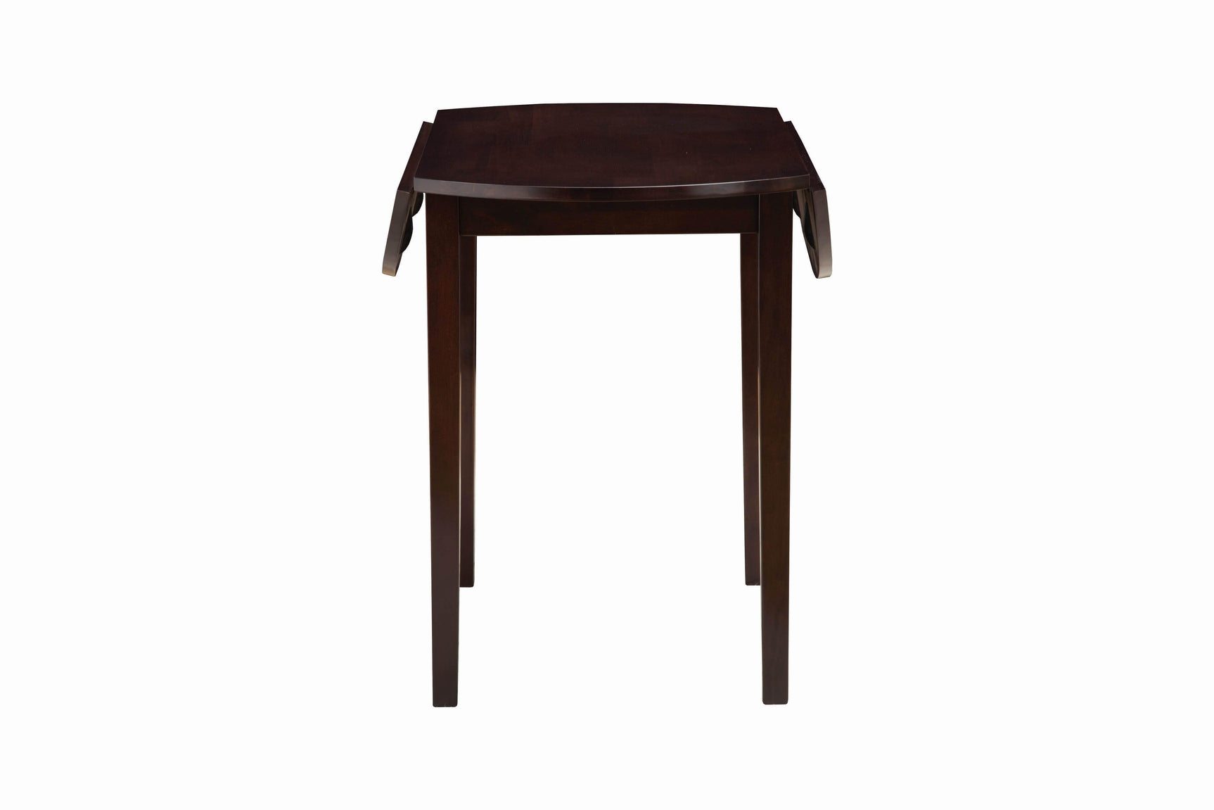Dining setup with G130005 circular table and two chairs