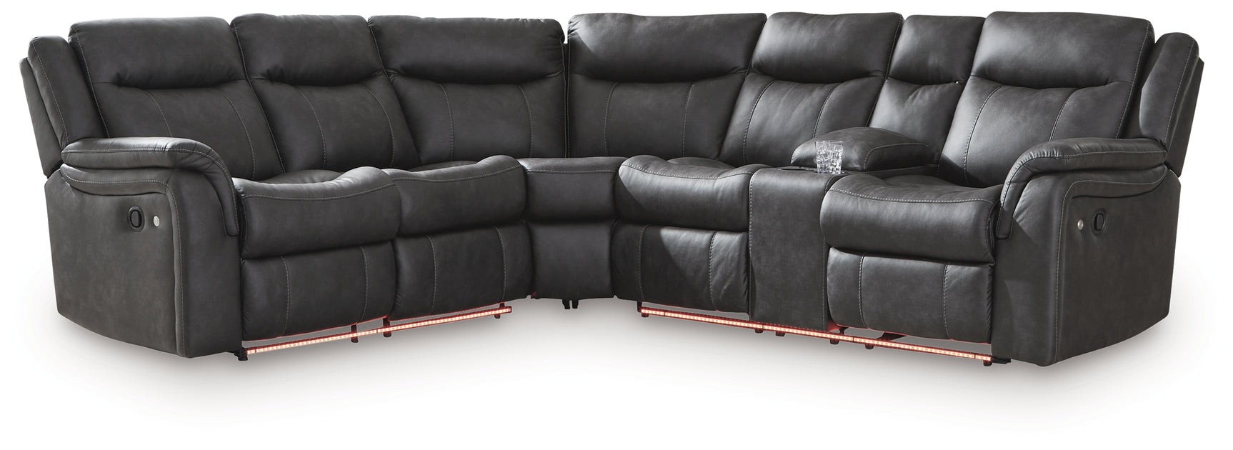 Sultan Meadow sectional showing red LED illumination