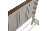 side close-up of Renton Gray king bedroom set