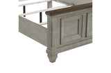 bedroom perspective Renton Gray king bedroom set