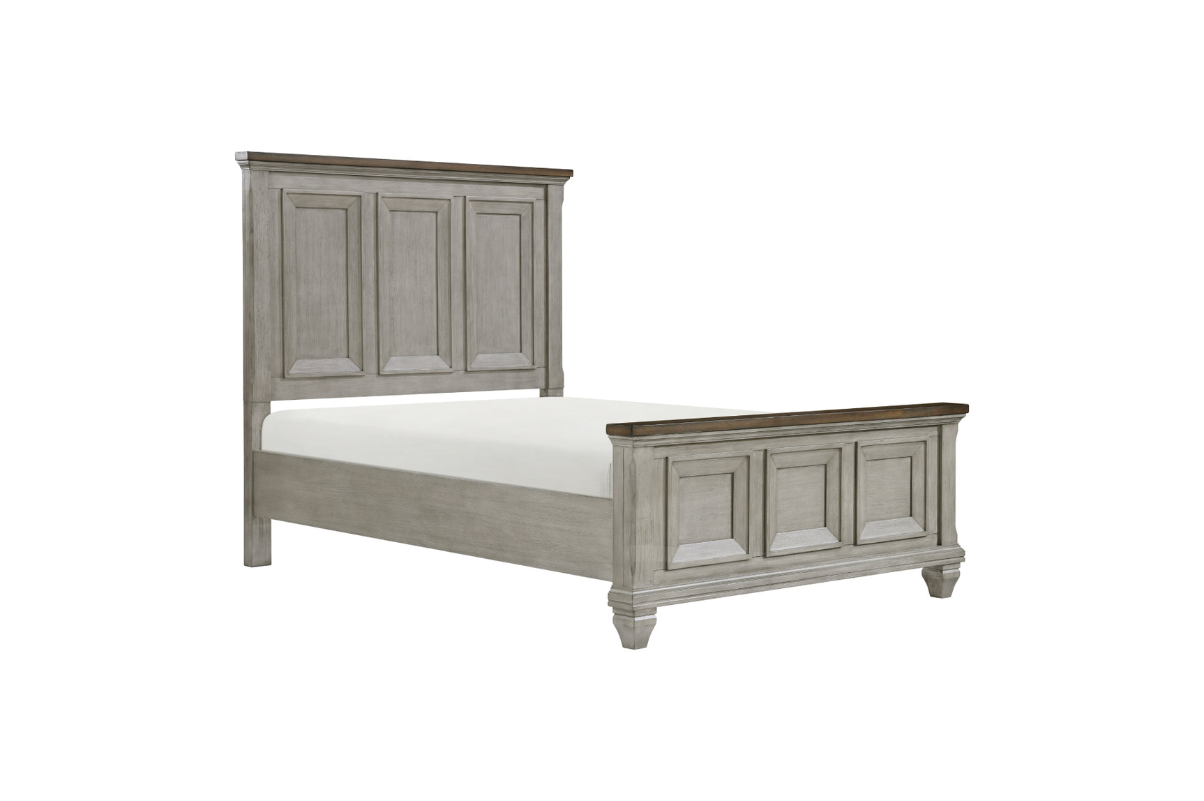 main view of Renton Gray king panel bedroom set