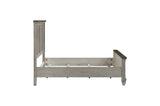 front perspective of Renton Gray king bedroom set