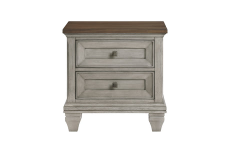 main view of Renton Gray queen panel bedroom set