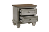 open drawer view of Renton Gray queen panel bedroom set