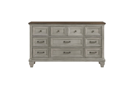 main view side Renton Gray queen nightstand