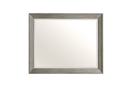 side view Renton Gray bedroom set chest