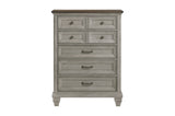 Renton Gray Panel Bedroom Set with bed and dresser in gray finish