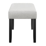 Parkside bench main view light gray finish