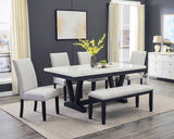 Dining room view of Vance Dove Gray Rectangular Dining Room Set