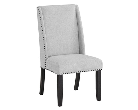 Side chair detail from Vance Dove Gray Dining Set