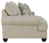 Asanti Oversized Chair back view showing fabric and frame