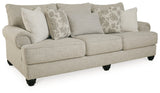 main angled view of Asanti Fog Sofa and Loveseat furniture set