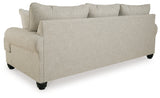 Asanti Fog loveseat back view