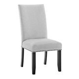 Vance Dove Gray side chair front angle