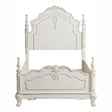 Cinderella Twin Bed front view showing curved headboard and footboard with floral carvings