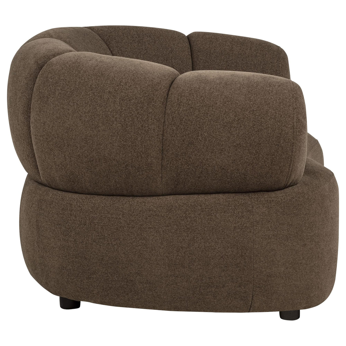 Casarin Brown Fabric Channel-Back Accent Chair — product image 7