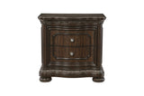 Front main view of Beddington dresser and mirror in dark cherry finish