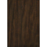 Close-up showing dark cherry finish on primavera veneer