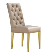 Capri Beige Velvet Dining Chair - Ella Furniture