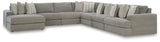Avaliyah Ash 7-Piece Sectional with Ottoman — product image 3