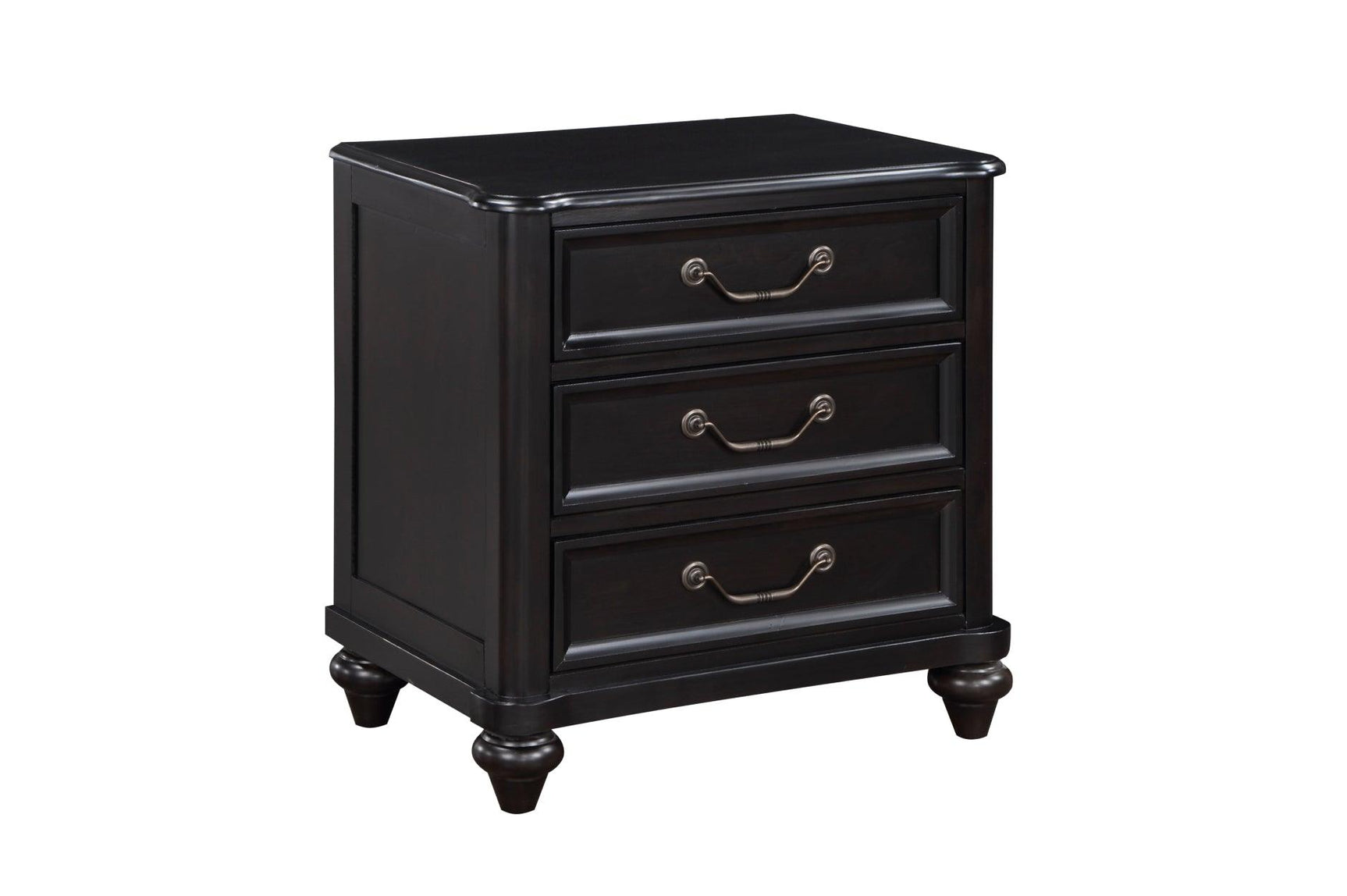 Bedroom scene showcasing Herman Charcoal Brown dresser and mirror