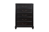 Drawer details on Herman Charcoal Brown dresser